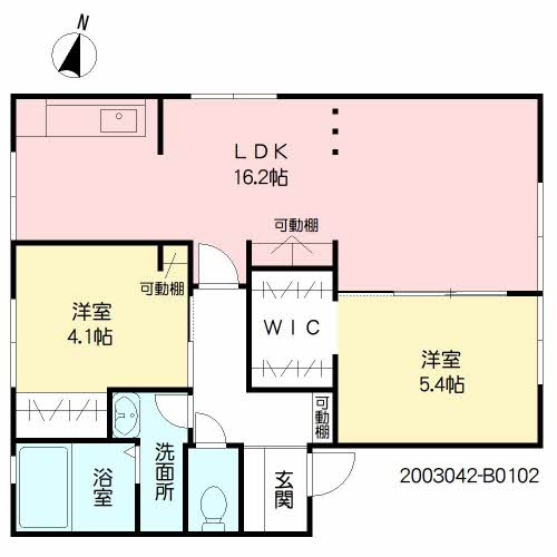 ヴィラウィステリア南高江　Ｂ棟　＊ B0102号-16