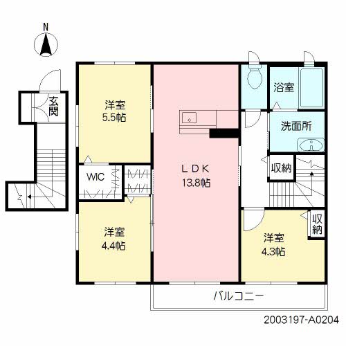 シャーメゾン善導寺A0204-2