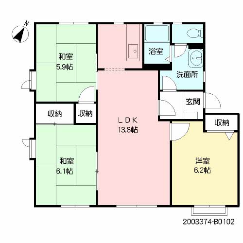 メゾンパークサイドＢ棟B0102-2