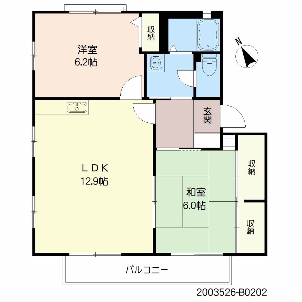 フィオーレⅠ　Ｂ棟　＊＊B0202-2