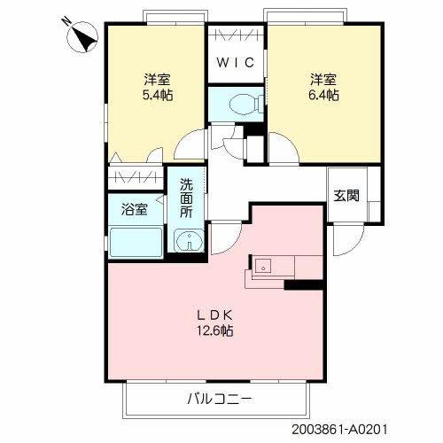フェリーチェ学研台Ⅰ　Ａ棟　＊＊A0201-2