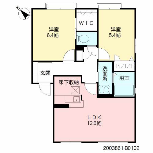 フェリーチェ学研台Ⅰ　Ｂ棟　＊＊B0102-1