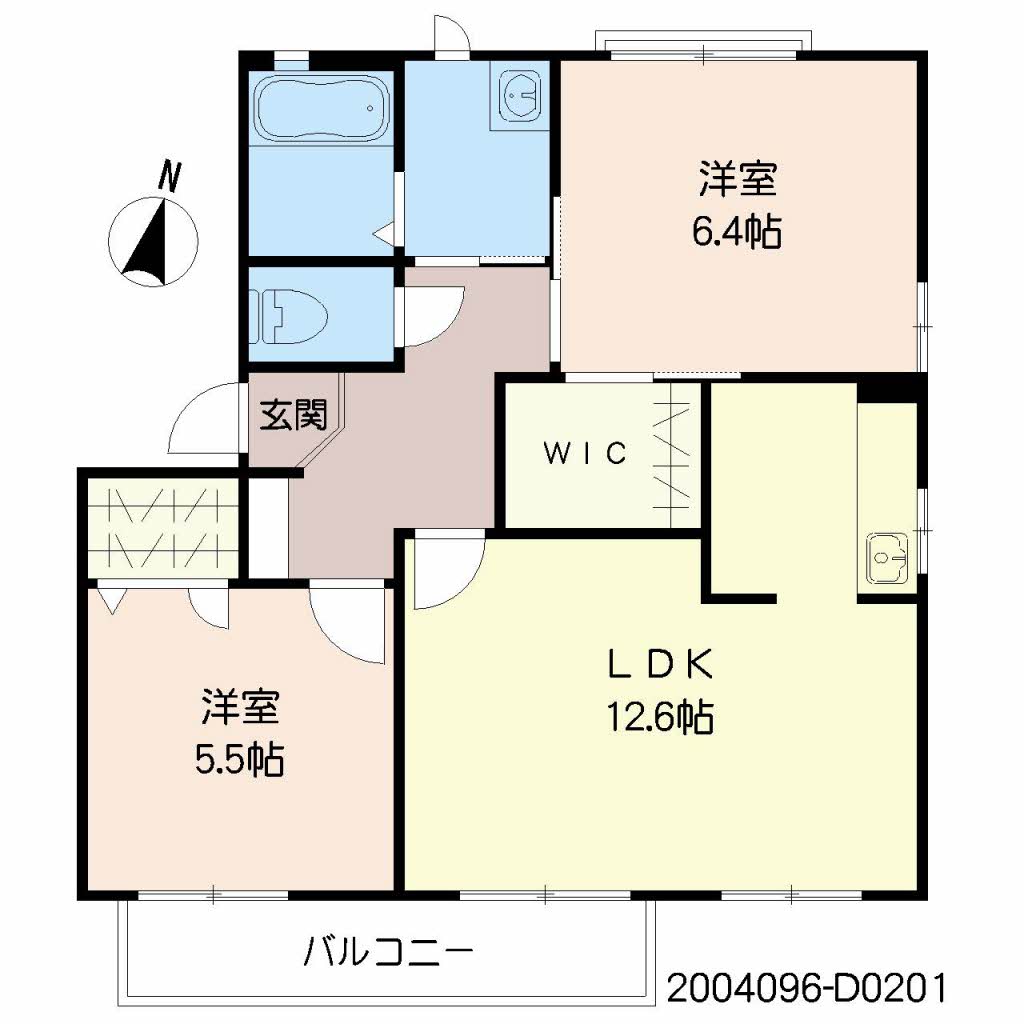 フォーレスなかま　Ｄ棟　＊＊D0201-2