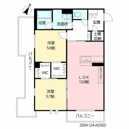 カーサ宮ノ前　直方　Ａ棟　＊A0302-2
