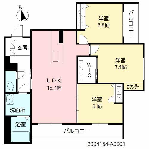 シャーメゾン出来島 * A0201号-16