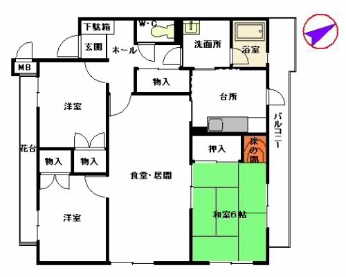 パティオ室見 A0305号-13