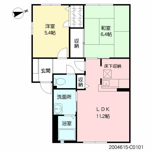メゾン蛍ヶ丘　Ｃ棟　＊＊C0101-2