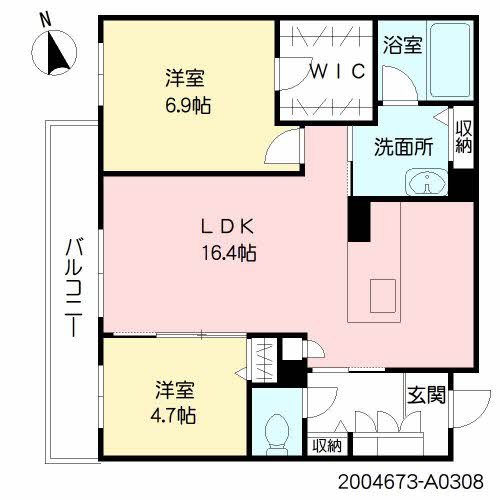 シャーメゾンソレアード　＊＊A0308-2