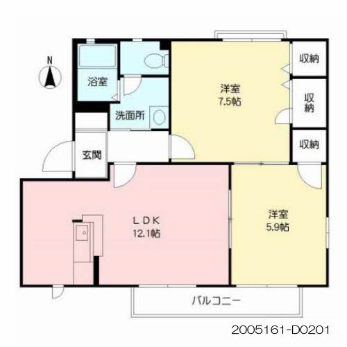 オー・ボアパティールⅡ　Ｄ棟D0201-2