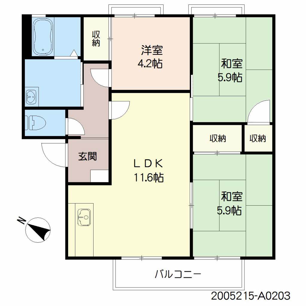 ファミール真木　Ａ棟A0203-2