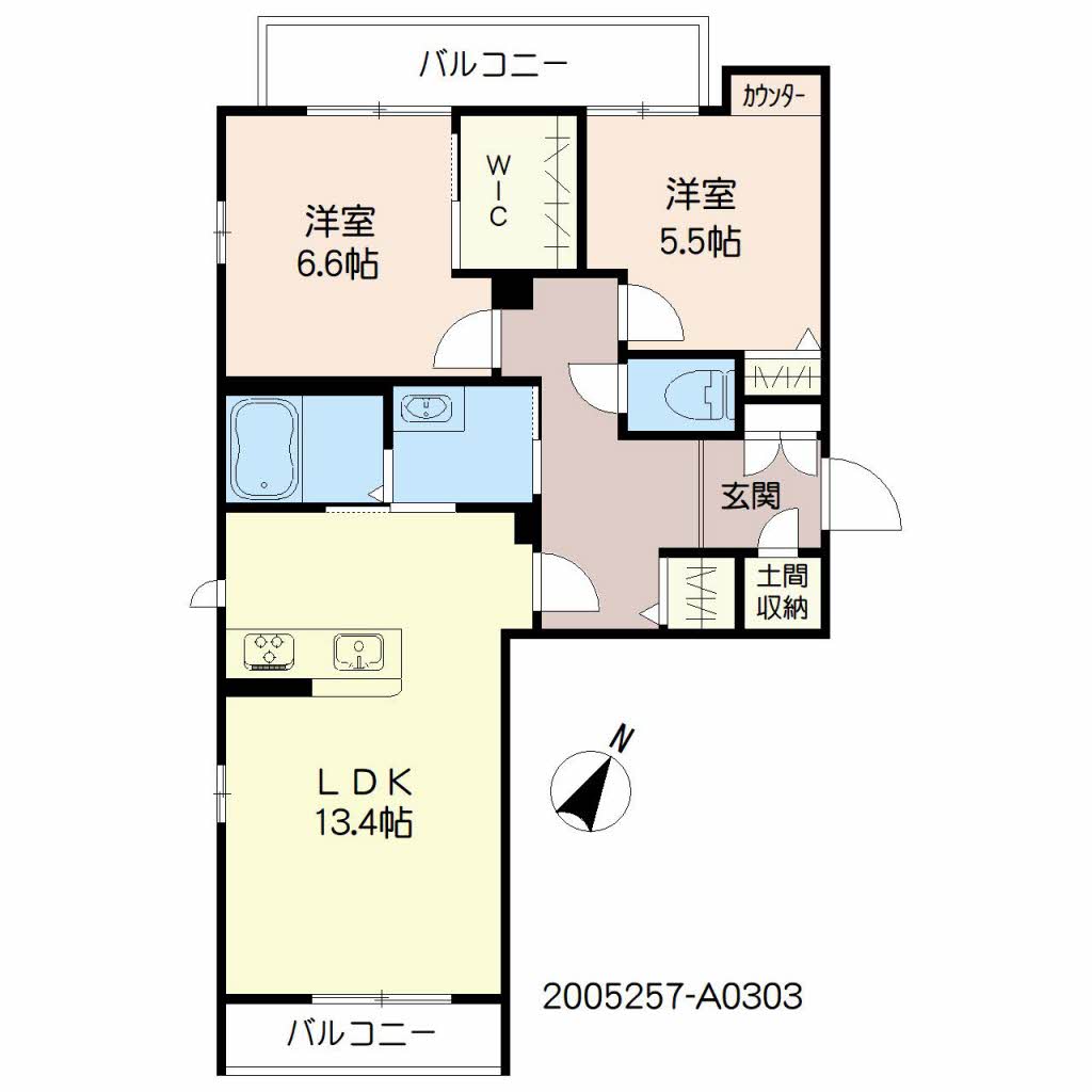 シャーメゾンひびきの A0303号-2