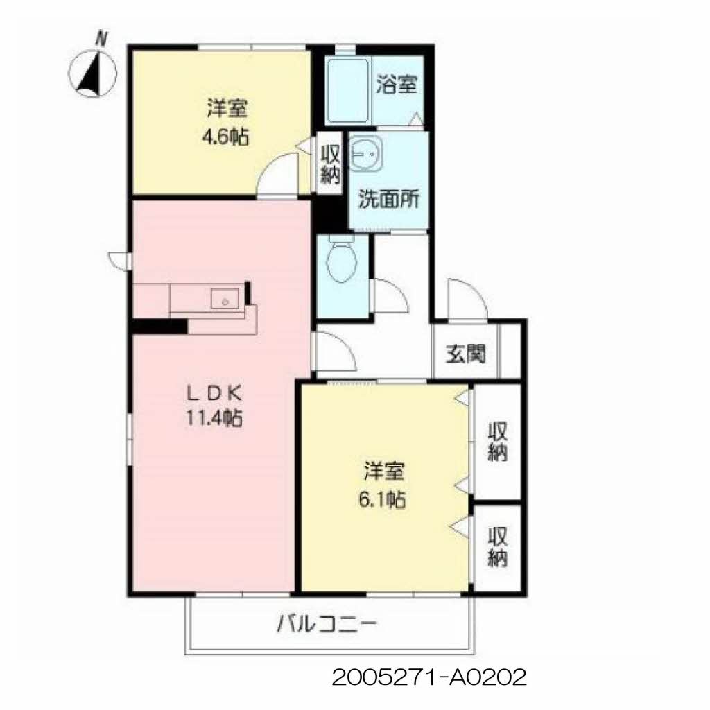 クレース・モール　Ａ棟　＊＊ A0202号-16