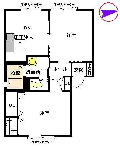 フルールＳ　Ａ棟　＊ A0101号-16