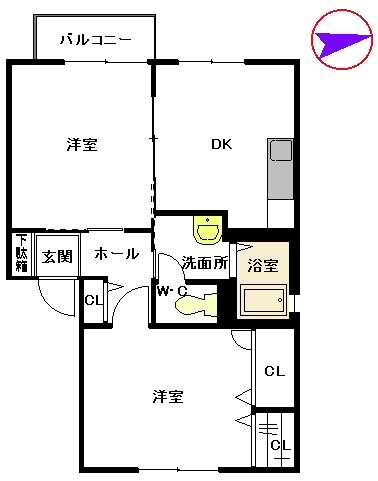 フルールＳ　Ｂ棟　＊B0202-1