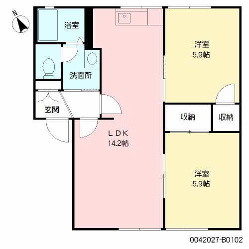 コンフォール志村　Ｂ棟　＊B0102-2