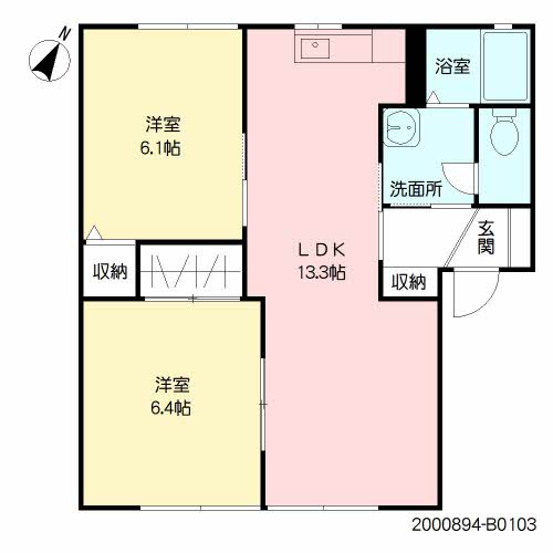 フレグランス　Ｂ棟B0103-2