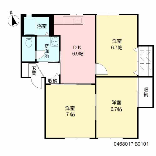 メゾンソリアード　Ｂ棟B0101-2