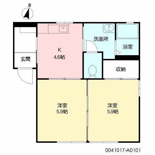 ポアソン日出　Ａ棟　＊ A0101号-16