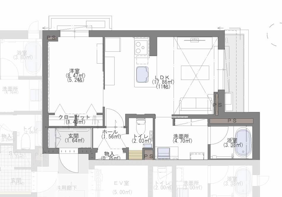 シャーメゾンエクラージュ大濠 A0302号-15