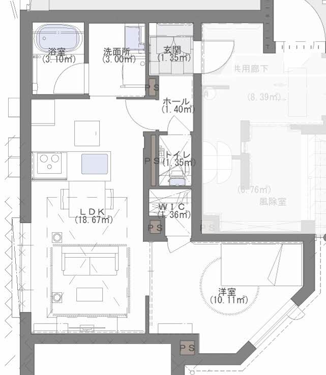 GRACE EARTH 薬院 A0101号-15