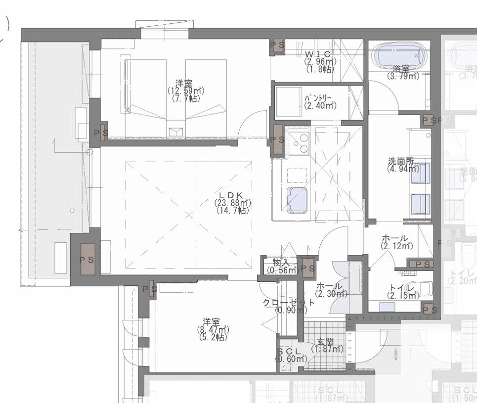 仮）シャーメゾン薬院２丁目A0201-2