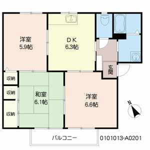 ルポ５１０　Ａ棟　＊＊ A0201号-16