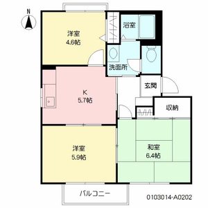 コーポ山内　Ａ棟　＊＊ A0202号室