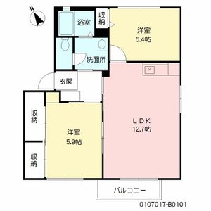 ボヌールメゾン　Ｂ棟　＊ B0101号室