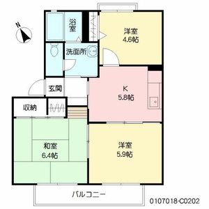 コンフォート・リリー　Ｃ棟　＊＊ C0202号-16