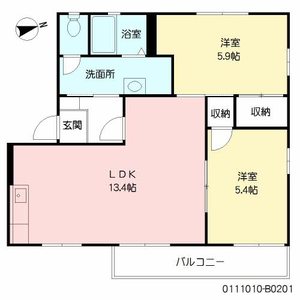 サンベルテ南片江　Ｂ棟　＊＊ B0201号-12