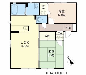 シャンティ小森野　Ｂ棟　＊＊ B0101号-13