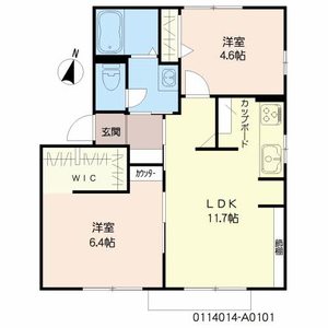 エクセレント郷ノ木　Ａ棟　＊＊ A0101号室