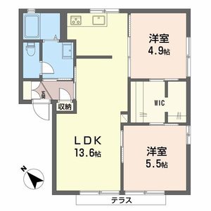 ファンテジー旭ヶ丘　Ｂ棟 B0102号室