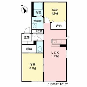 ディアス城原 A棟 ** A0102号-14