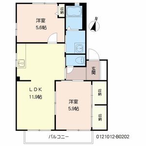 ハウストランキル　Ｂ棟　＊＊ B0202号室