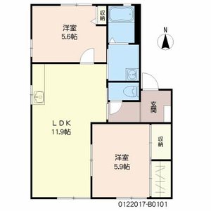 ソレーユ森町　Ｂ棟　＊＊ B0101号-16