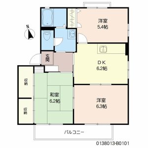 プロムナード蒲原　Ｂ棟　＊＊ B0101号-3