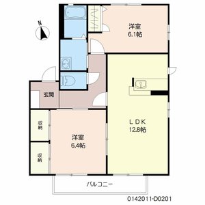 咲ら坂　Ｄ棟　＊ D0201号-16
