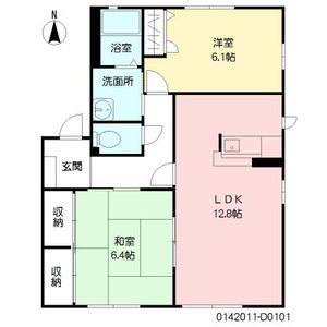 咲ら坂　Ｄ棟　＊ D0101号室