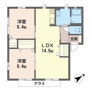 リバービュー　Ｂ棟　＊＊ B0101号-14