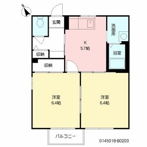 カメリアタウン　弐番館　＊ B0203号室