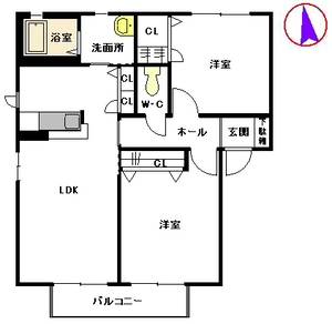 フォーレス中古賀　Ｂ棟　＊＊ B0201号室