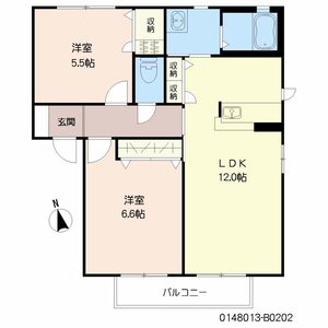 フォーレス中古賀　Ｂ棟　＊＊ B0202号室