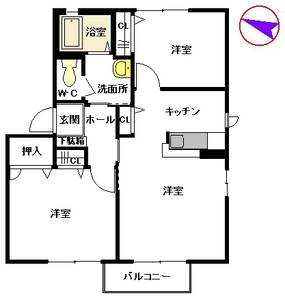 ＦＬＡＴ　１６　＊＊ A0102号室