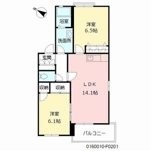 コートヴェール南片江Ⅰ　Ｆ棟 F0201号室