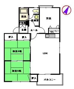 コートヴェール南片江Ⅱ　Ｌ棟 L0201号室