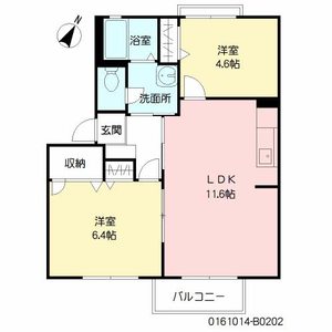 グレースハイム　Ｂ棟　＊＊ B0202号室