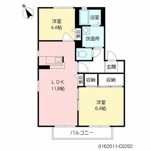 ガーデンシティ今井　Ｃ棟　＊ C0202号室