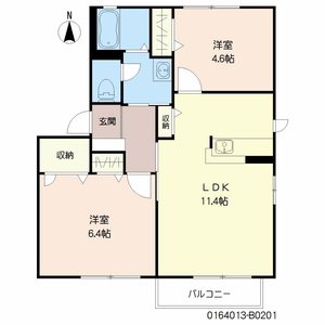 シャルマンメゾン大川　Ｂ棟　＊＊ B0201号-16