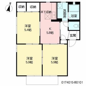 シャーメゾン・Ｋ　Ｂ棟 B0101号室